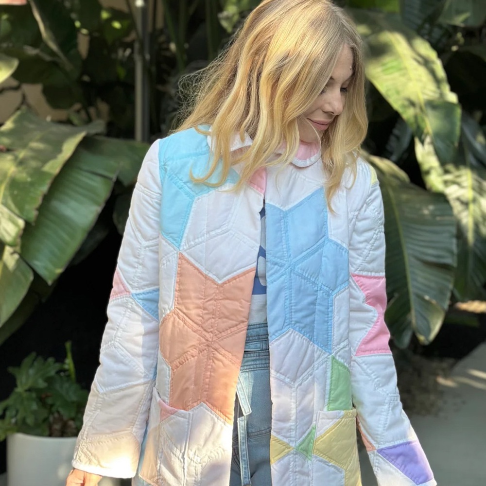 Stoned Immaculate Rainbow Bright Quilted Coat - Picture 2 of 4